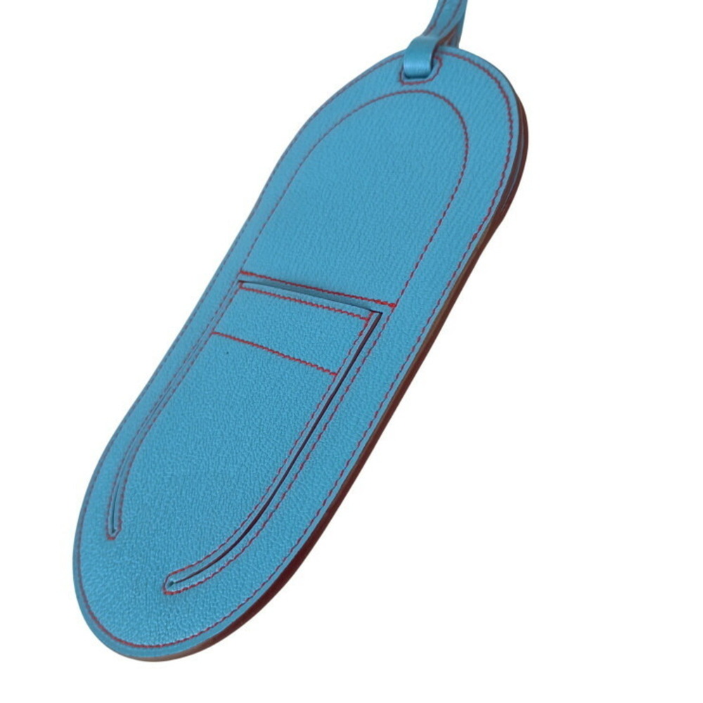 HERMES In the Loop To Go PM Smartphone Shoulder Bag 077704CA Celeste Chevre L... - Picture 2 of 8